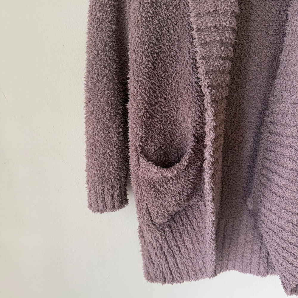 Fuzzy Knit Open-Front Cardigan - Picture 6 of 10